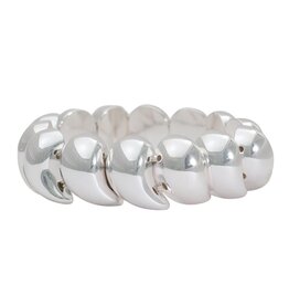 Periwinkle by Barlow Bracelets | Stretch Bracelet Sculpted Silver