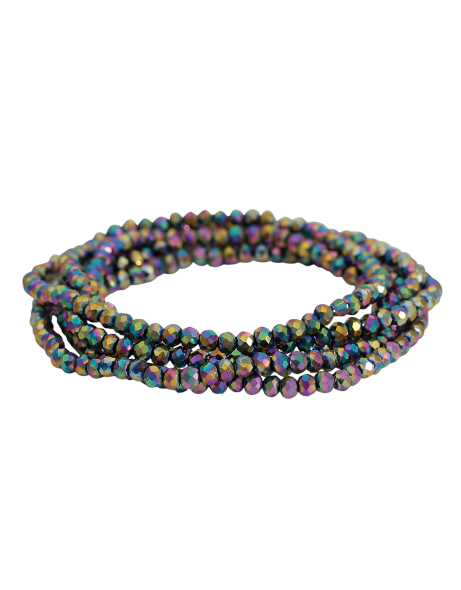Periwinkle by Barlow Bracelets | Dark Multi Colored Beads Bracelet