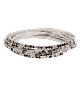 Periwinkle by Barlow Bracelets | Black and AB Crystals Bracelet
