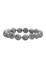 Periwinkle by Barlow Bracelets | Antiqued Beads w Hearts Bracelet
