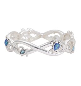Periwinkle by Barlow Bracelets | Silver Infinity Sea Turtles Bracelet