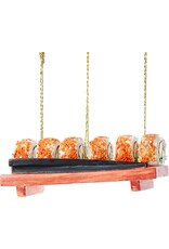 Kurt Adler Salmon Sushi Roll Japanese Sushi Christmas Ornament