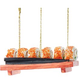 Kurt Adler Salmon Sushi Roll Japanese Sushi Christmas Ornament