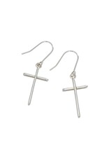 Periwinkle by Barlow Earrings | Silver Cross