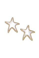 Periwinkle by Barlow Earrings | Starfish w Mother Of Pearl