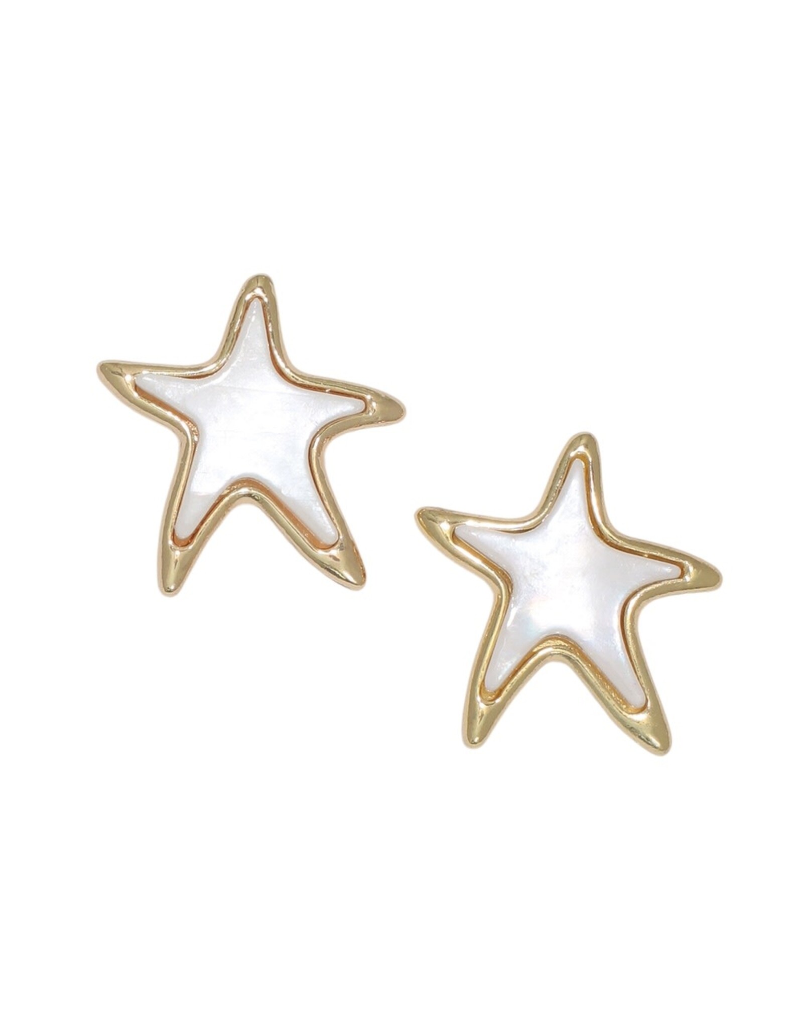 Periwinkle by Barlow Earrings | Starfish w Mother Of Pearl