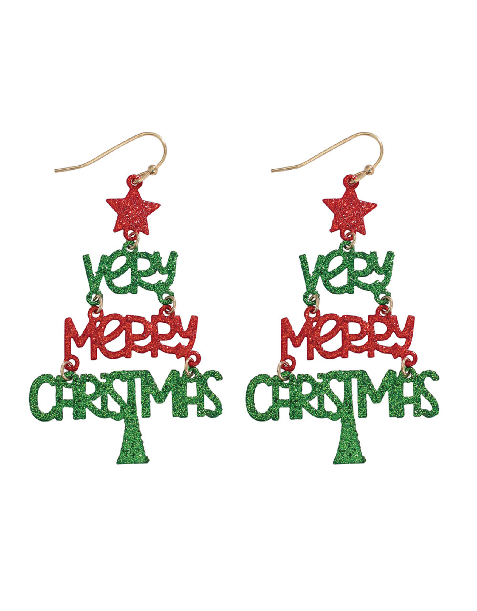 Periwinkle by Barlow Christmas Earrings |  Very Merry Christmas Trees