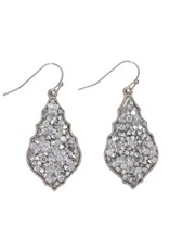Periwinkle by Barlow Earrings | Sparkling Designer Silver And Crystal