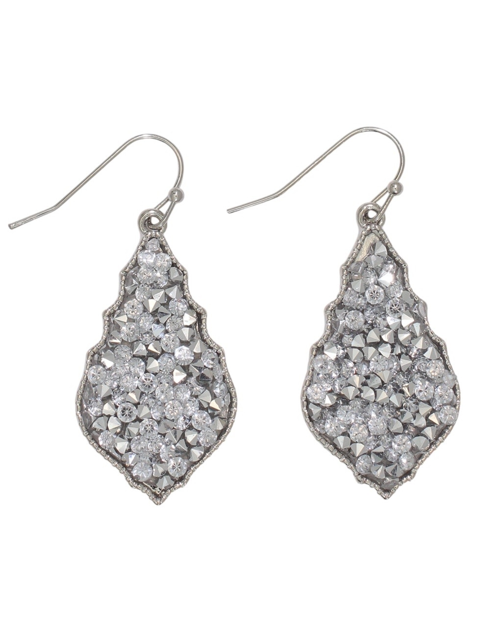 Periwinkle by Barlow Earrings | Sparkling Designer Silver And Crystal