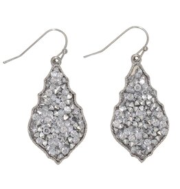 Periwinkle by Barlow Earrings | Sparkling Designer Silver And Crystal
