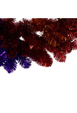 Kurt Adler Rainbow Tinsel Foil Wreath 24 Inch Unlit Pride Wreath