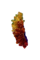 Kurt Adler Rainbow Tinsel Foil Wreath 24 Inch Unlit Pride Wreath