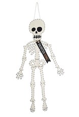 Mud Pie Halloween Skeleton Door Hanger Haunted Home