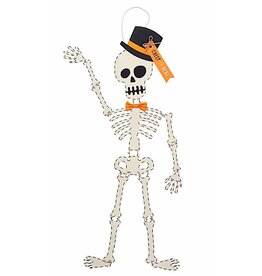 Mud Pie Halloween Skeleton Door Hanger Creep It Real