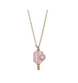 Periwinkle by Barlow Necklaces | Pickleball Paddle with Pearl