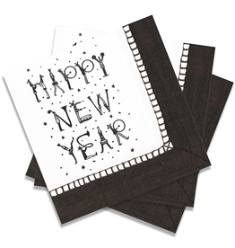 Caspari Happy New Year New Years Eve Party Paper Cocktail Napkins 24pk
