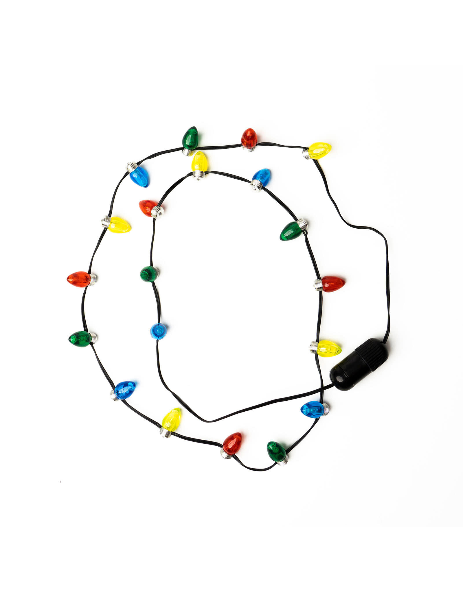 Lotsa LITES! Christmas Lights Bulbs Necklace LED Holiday Necklace