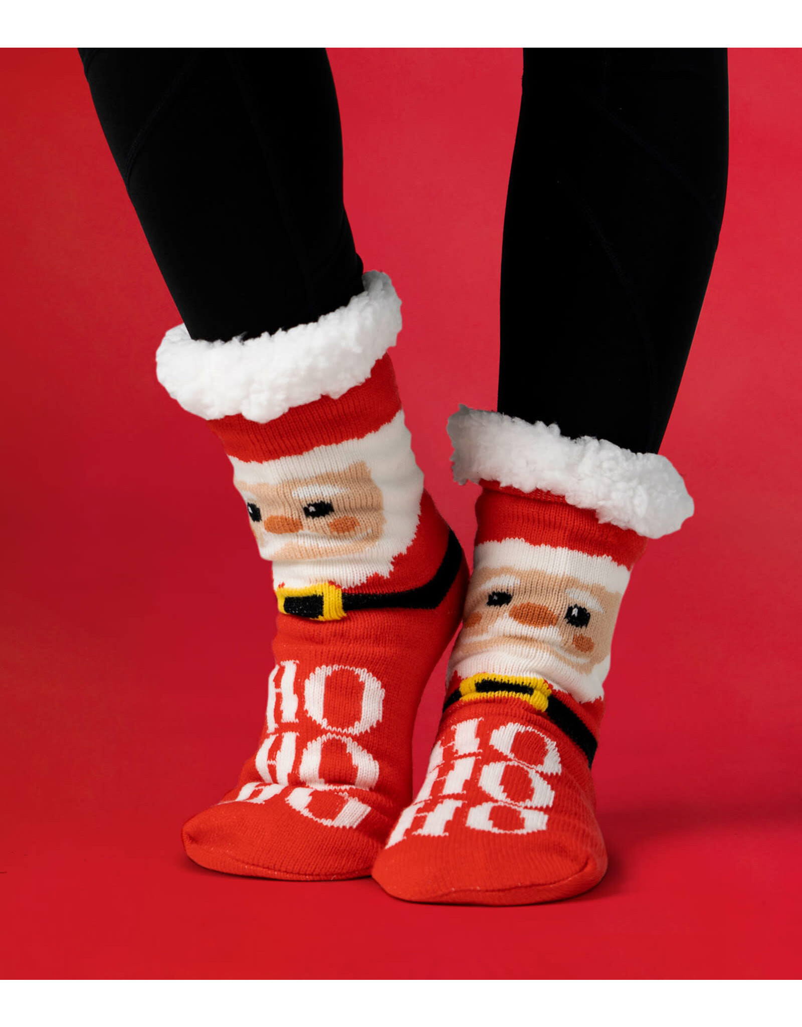 Two Left Feet Mistletoes Slipper Socks | Ho Ho Ho