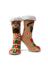 Two Left Feet Mistletoes Slipper Socks | Bah Hum Pug