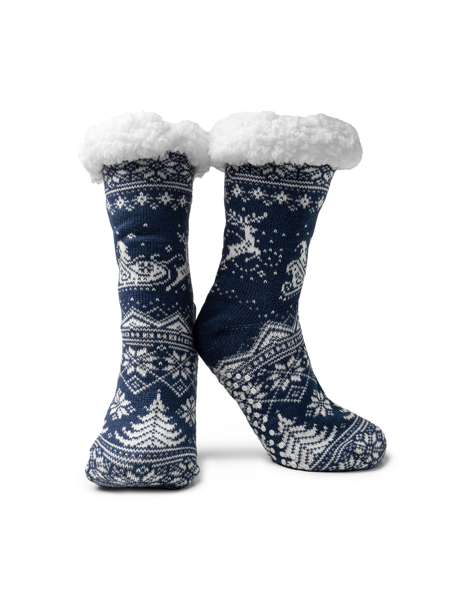 Two Left Feet Mistletoes Slipper Socks | Winter Wonderland