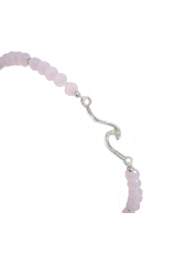 Periwinkle by Barlow Bracelets | Silver Wave W Pink Beads Bracelet