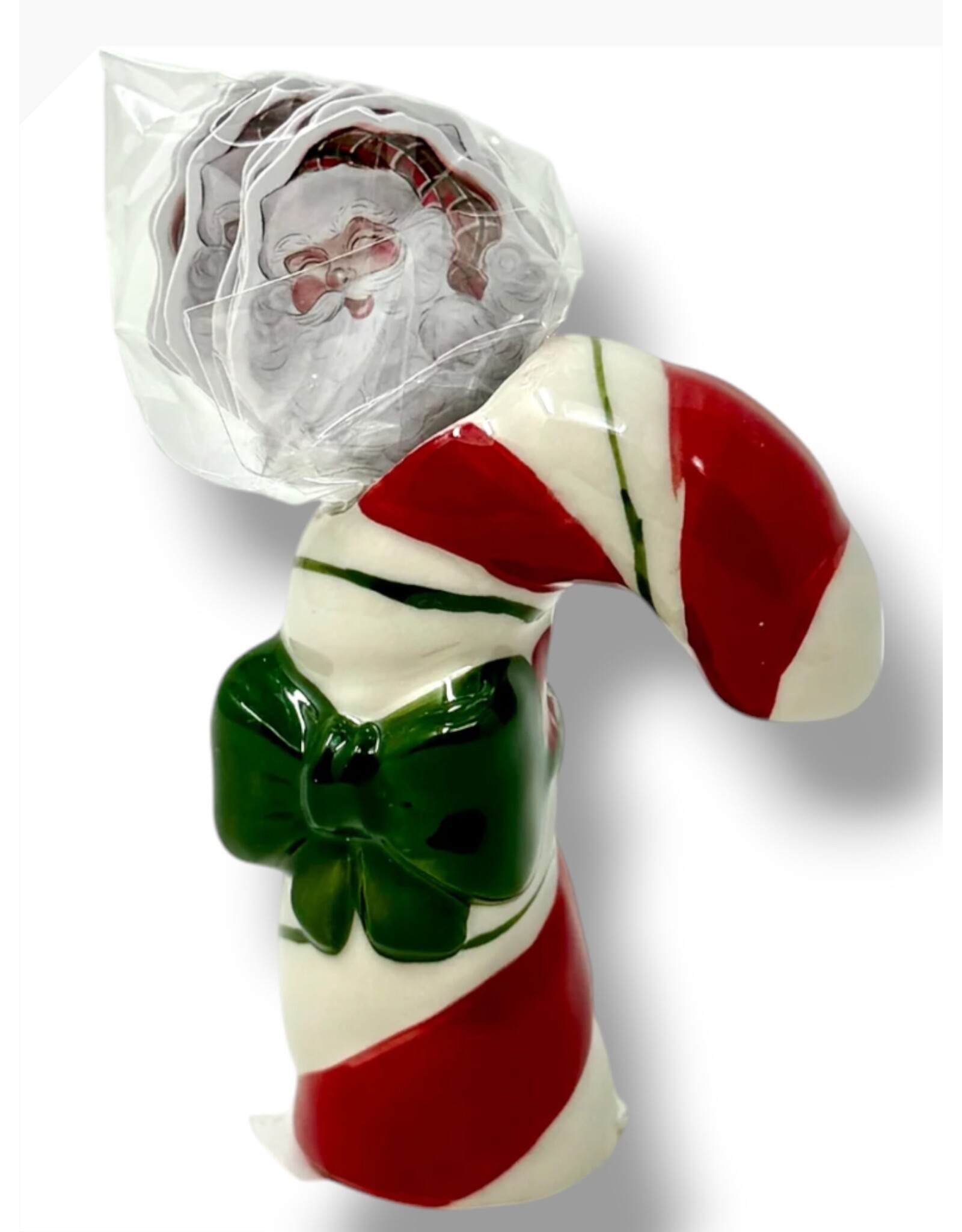 Mud Pie Ceramic Christmas Toothpick Holder | Candy Cane