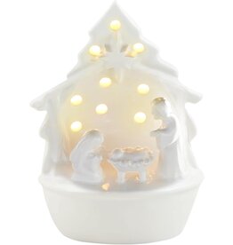 Mud Pie Light-Up Nativity Sitter