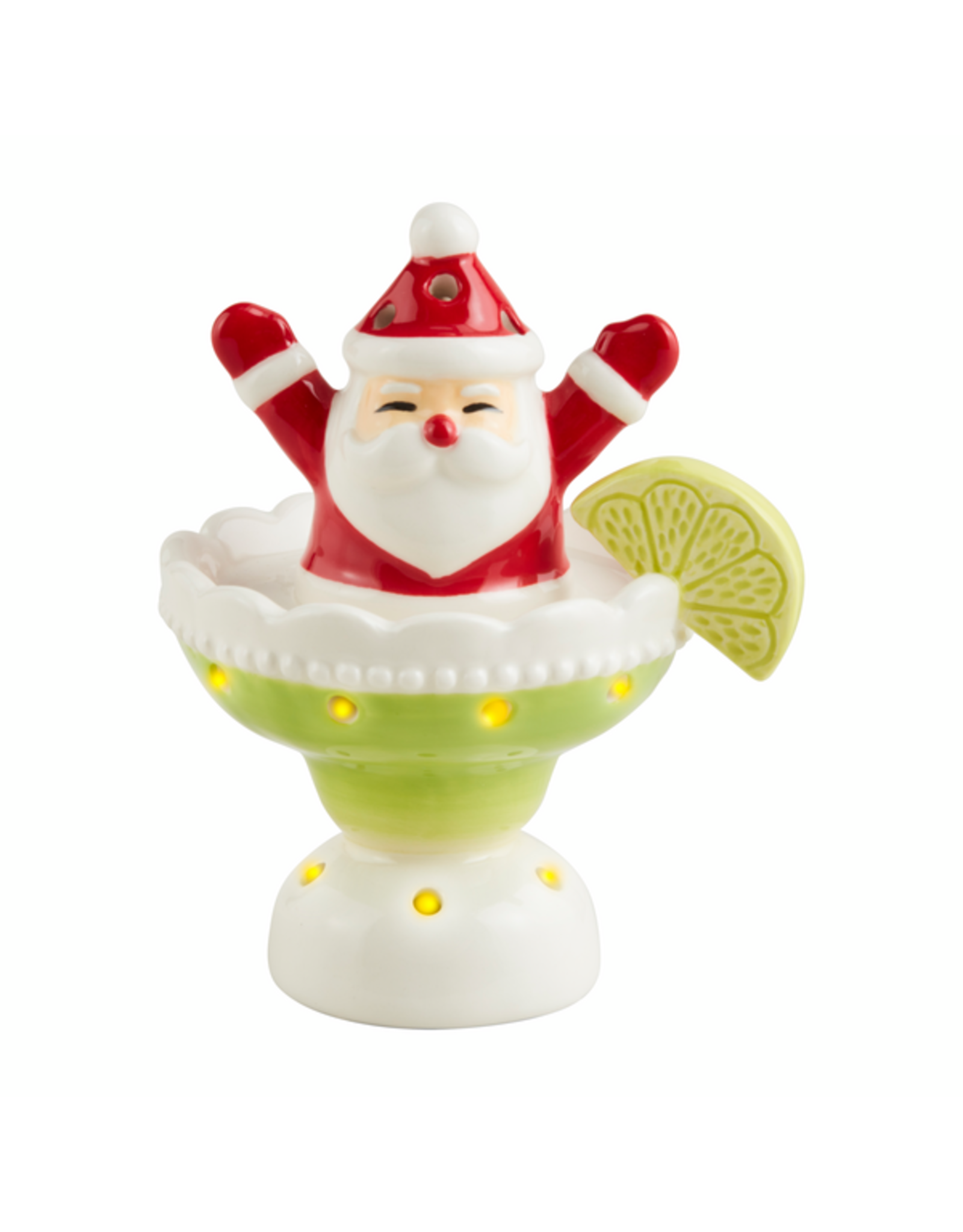 Mud Pie Light-Up Santa Margarita Sitter