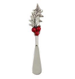 Mud Pie Christmas Spreaders | Mistletoe Toile Metal Spreader