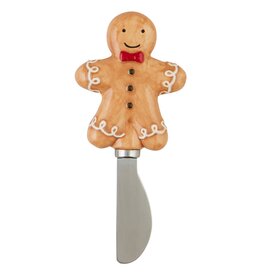 Mud Pie Christmas Spreaders | Gingerbread Man Ceramic Spreader