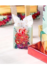 PAPYRUS® Christmas Gift Bag Small 4.5x5.5x2.5 Holiday In Bloom