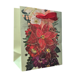 PAPYRUS® Christmas Gift Bag Small 4.5x5.5x2.5 Holiday In Bloom