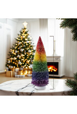 Kurt Adler Rainbow Sisal Christmas Tree Table-Top 12 Inch - 1 FT