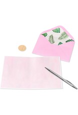 PAPYRUS® Blank Card Flocking Fabulous Flamingo