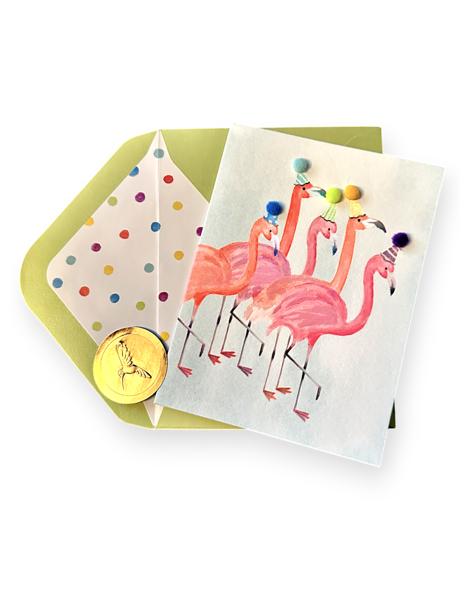 PAPYRUS® Birthday Card Party Flamingos