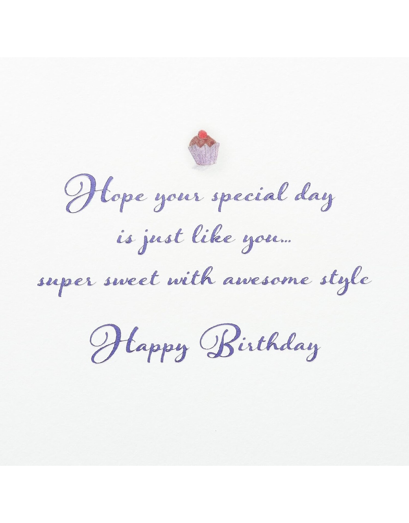 PAPYRUS® Birthday Card Girl On Cake Awesome Style
