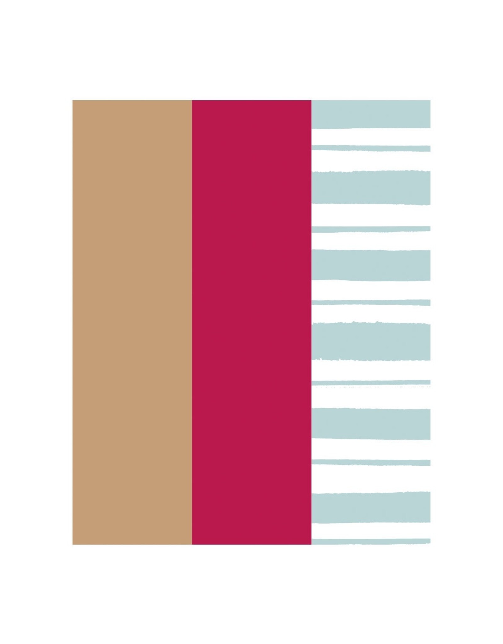 PAPYRUS® Christmas Tissue Paper 9 Sheets Trio | Watercolor w Red Gold