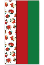 PAPYRUS® Christmas Tissue Paper 9 Sheets Trio | Floral Foliage W Red Green