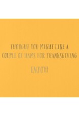 PAPYRUS® Thanksgiving Cards Couple of Hams Cats W Fall Leaves