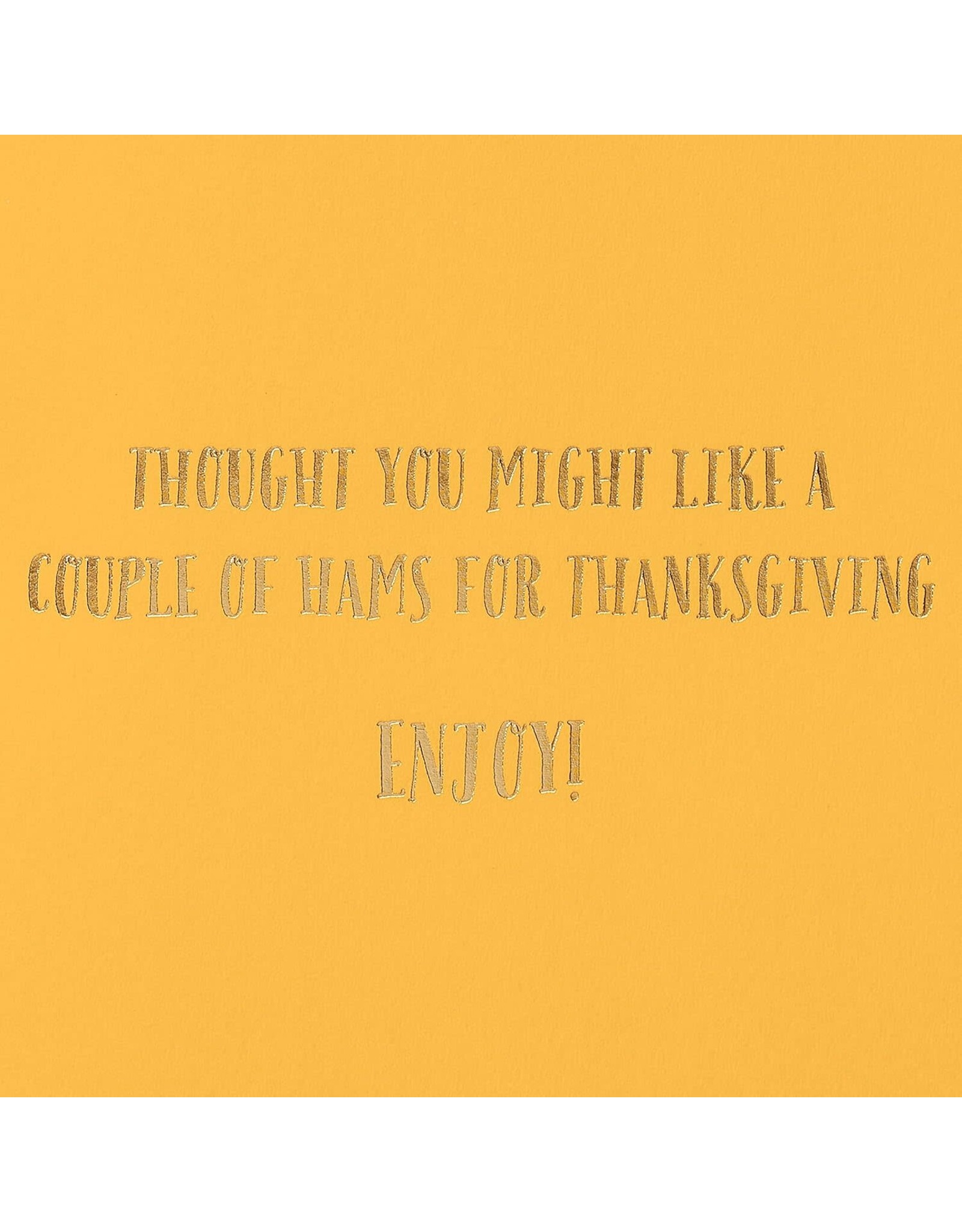 PAPYRUS® Thanksgiving Cards Couple of Hams Cats W Fall Leaves