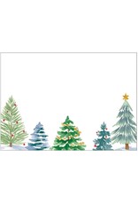 Caspari Name Tags Self Adhesive Labels 12pk Christmas Trees