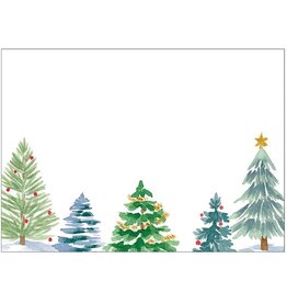 Caspari Name Tags Self Adhesive Labels 12pk Christmas Trees