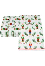 Caspari Christmas  Guest Towel Napkins 15pk Little Nutcracker