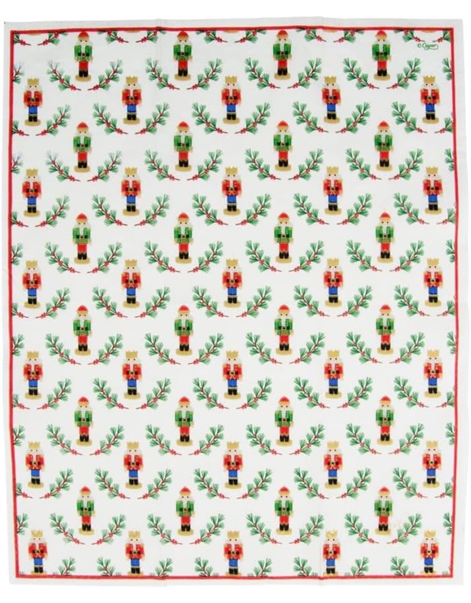 Caspari Christmas  Guest Towel Napkins 15pk Little Nutcracker