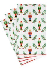 Caspari Christmas  Guest Towel Napkins 15pk Little Nutcracker