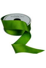 Caspari Solid Green Satin Wired Ribbon 1x96 Inch 8 Yard Spool