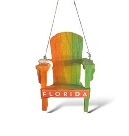DIGS-N-GIFTS Florida Beach Chair Ornament