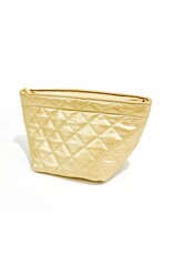 Scout Bags Crown Jewels MakeUp Bag Jewelry Case | Gold Quilted