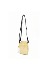 Scout Bags The Micromanager Crossbody Bag | Gold Quilted