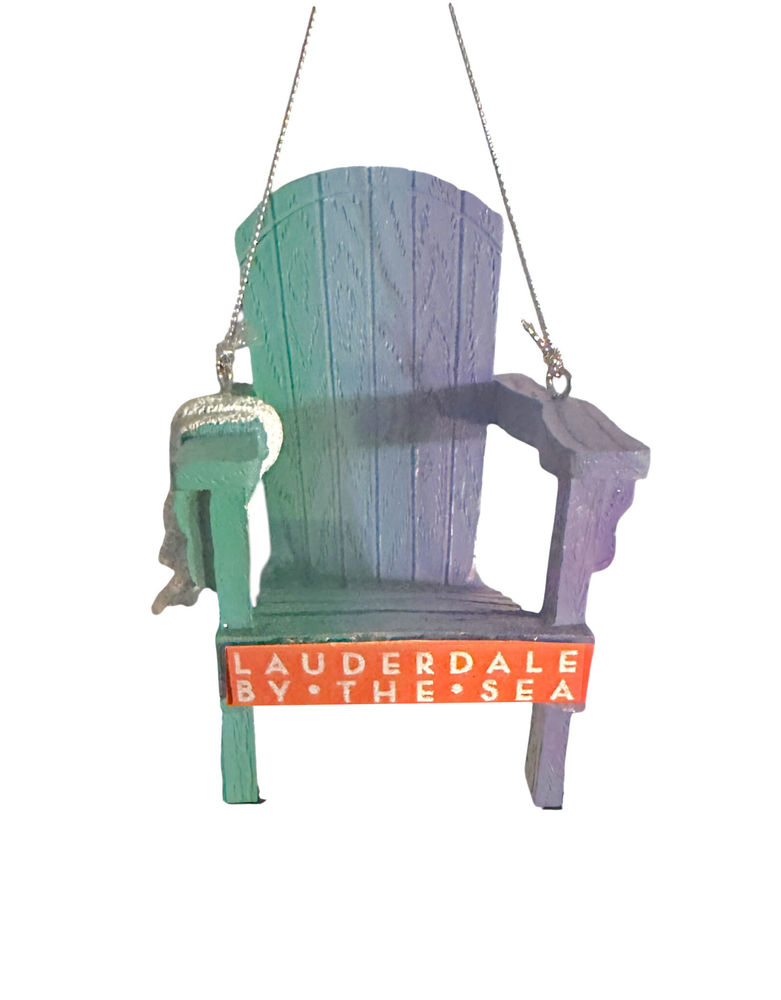 DIGS-N-GIFTS Lauderdale By The Sea Beach Chair Ornament B